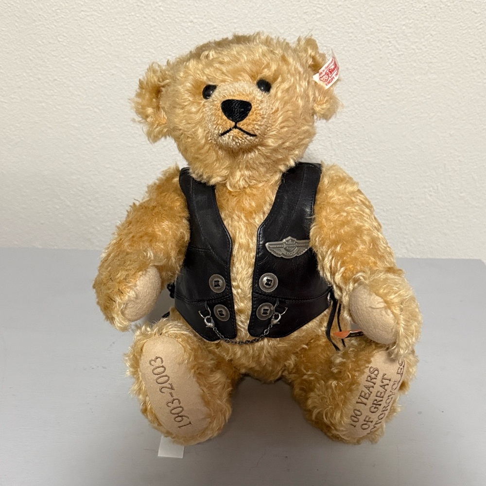 Limited edition Steiff Harley-Davidson 100th Anniversary Teddy Bear